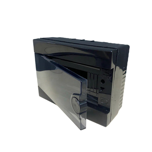 ARS Modulaarne jaotuskapp 16 MOD (16 kaitsmeid), pinnapealne jaotuskapp, plastist, läbipaistev uks IP40, 346130