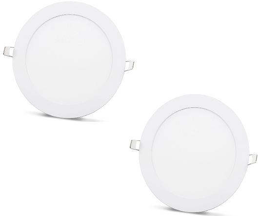 2 tk SLIM LED paneel külmvalge /6500K 15W / 1350Lm ümmargune süvistatav ümmargune (toiteallikas kaasas) 6500K YL10-1500