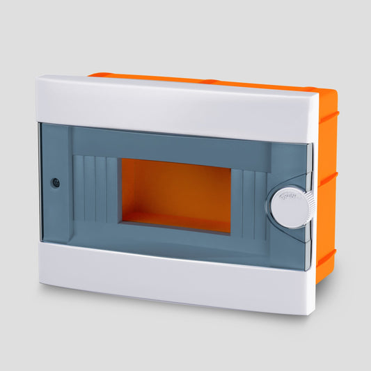 ARS modulaarne jaotuskapp 9 MOD (9 kaitsmeid), plastikust sisseehitatud lülituskapp, läbipaistev uks IP40, 341215