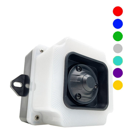 7 värvi - 7 meloodiat vilkuv valgus RGB signaallamp, 85-250V