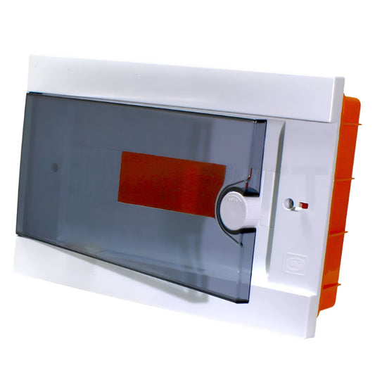 ARS modulaarne jaotuskilp 16 MOD (16 kaitsmeid), plastmassist sisseehitatud lülituskapp, läbipaistev uks IP40, 346125