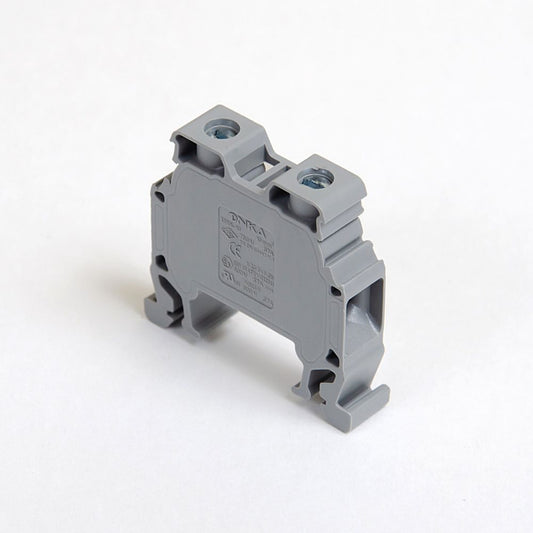 ONKA 10mm2 kruviklemmiplokk DIN rööpmelklemm 2 juhtmega, hall, 1010042