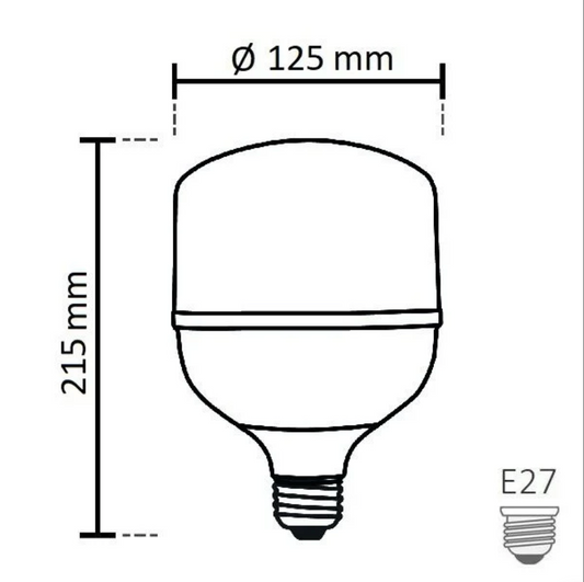 NOAS 50W (350W) LED-lambi TORCH tüüpi, külmvalge / 6500K, 4290 Lm, YL95-5001