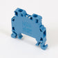 ONKA 2.5 mm2 screw terminal block DIN terminal connections 2-wire blue, 1010015