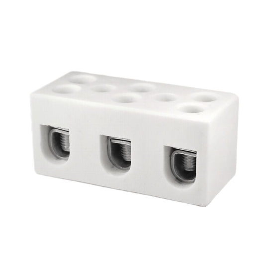 ONKA 25mm2 / 3-poolne steatiit / keraamiline / portselanist liitmik - PORCELAIN TERMINAL BLOCK, 1070013