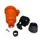 Oranž hermeetiline kummist pistikupesa IP54 klapiga 2P+Z 16A 250V SCHUKO RDP-O-F Bylion