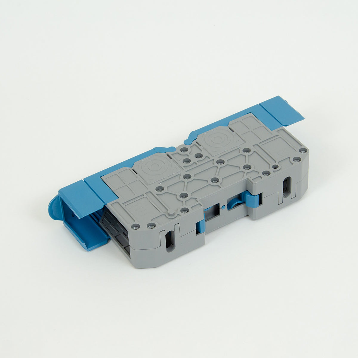 ONKA 70mm2 M8 screw thread connection terminal block DIN rail terminal with protective cover, blue, 1030048