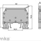 ONKA 6mm2 screw connection fuse terminal block (fuse not included) gray, 1010241