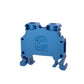 ONKA 10mm2 screw terminal block for DIN rail 2-wire blue, 1010045