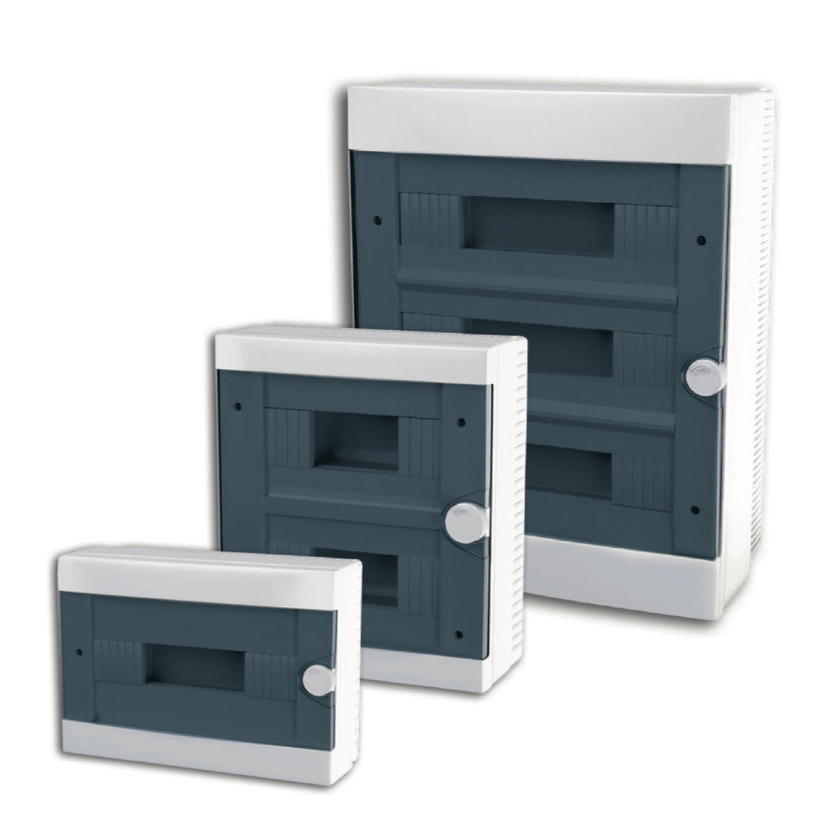 ARS modulaarne jaotuskapp 36 MOD (36 kaitsmeid), plastikust sisseehitatud lülituskapp, läbipaistev uks IP40, 347415