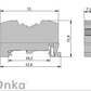 ONKA 4mm2 PE vedrustuse klemmiplokk DIN rööpmelklemm 2-juhtmeline hall, 1020299