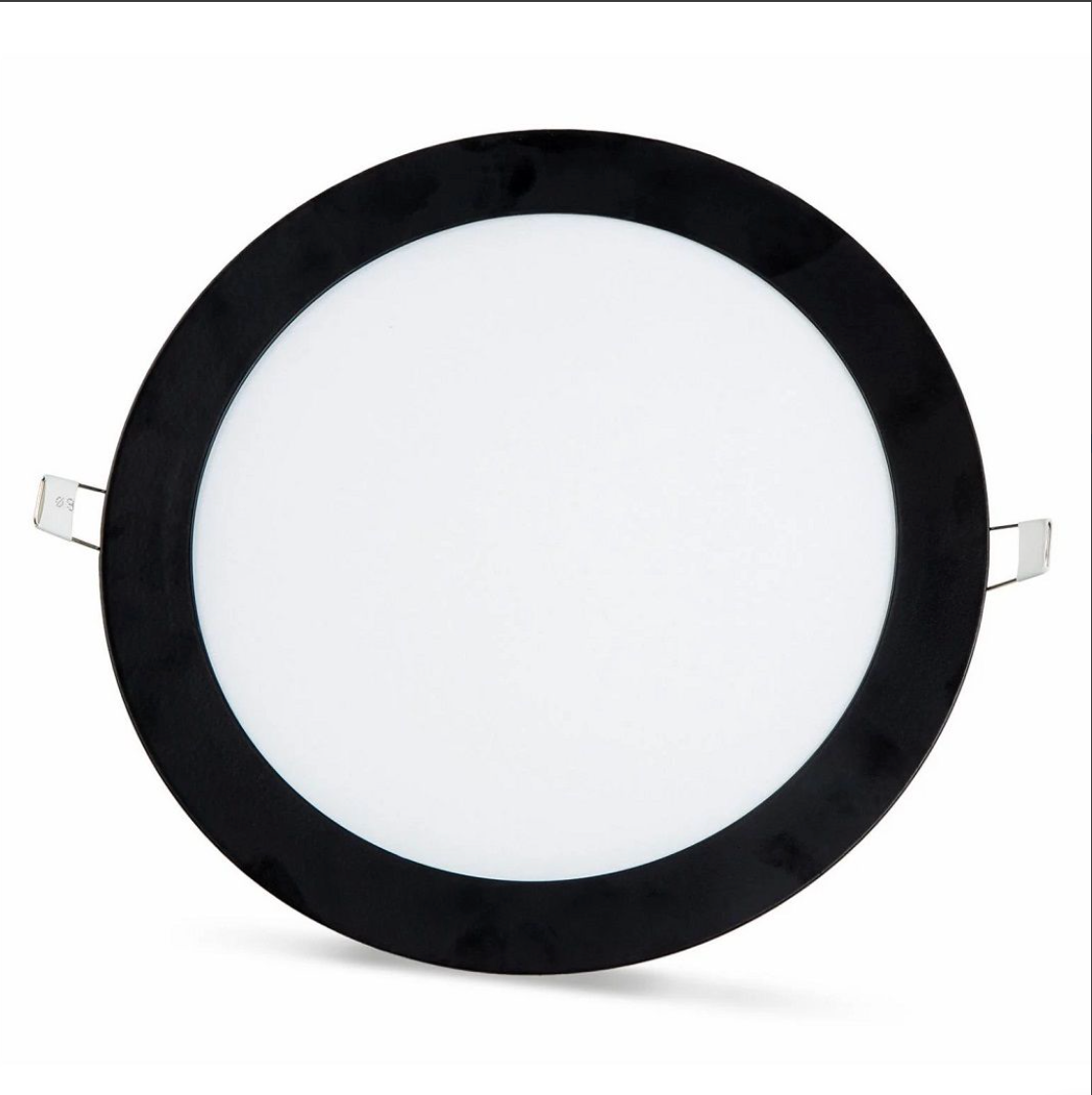2 tk - SLIM LED paneel must raam külmvalge /6500K 18W / 1620Lm ümmargune süvistatav ümmargune (toiteallikas kaasas) 6500K YL10-1800-S