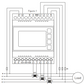 Network analyzer panel current, voltage, frequency, power, energy, RS485