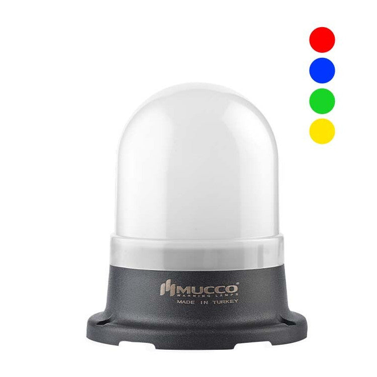 Signaallamp RGB, 12-24 V/DC, ø70mm, pinnapealse paigalduse jaoks