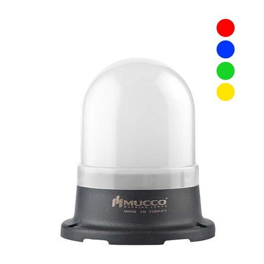 Signaallamp RGB, 12-24 V/DC, ø70mm, pinnapealse paigalduse jaoks