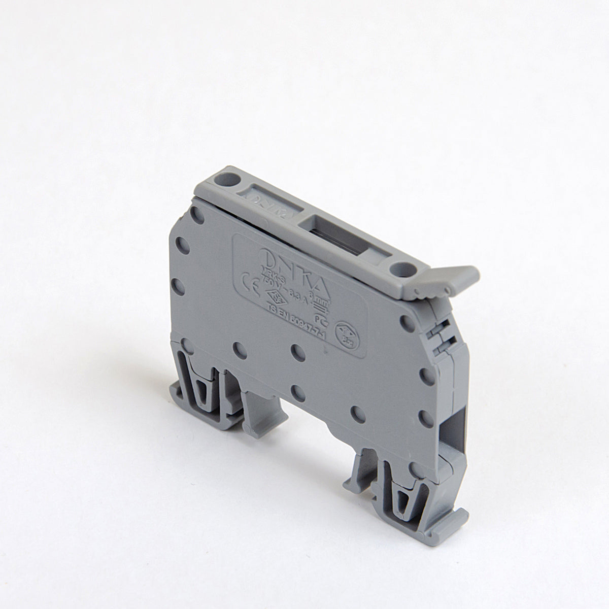 ONKA 6mm2 screw connection fuse terminal block (fuse not included) gray, 1010241