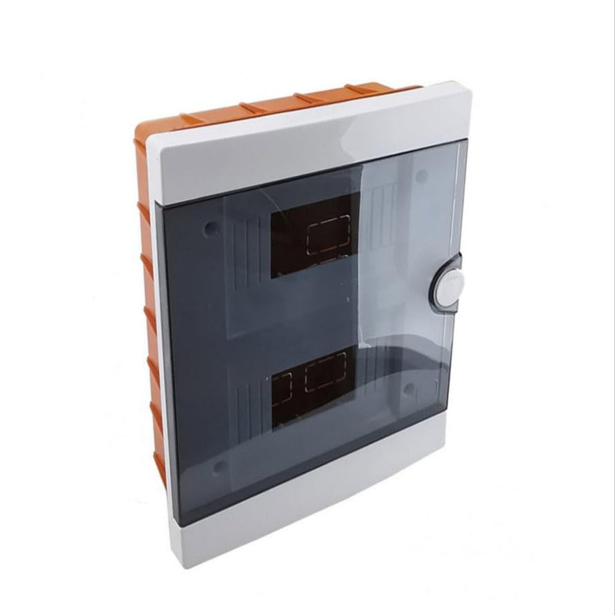 ARS modulaarne jaotuskapp 16 MOD (16 kaitsmeid), plastikust sisseehitatud lülituskapp, läbipaistev uks IP40, 341206