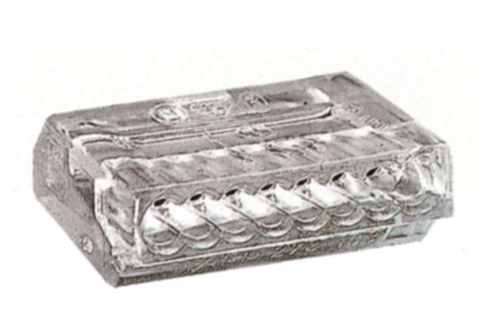 Transparent wire connection Push-in 2.5 mm², 8-pole