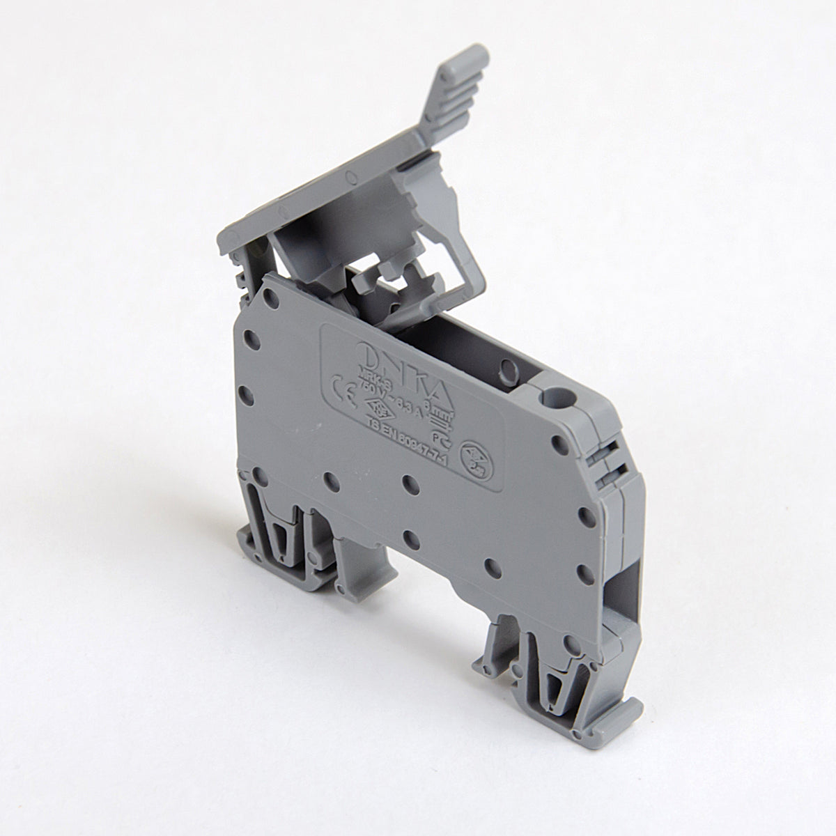 ONKA 6mm2 screw connection fuse terminal block (fuse not included) gray, 1010241