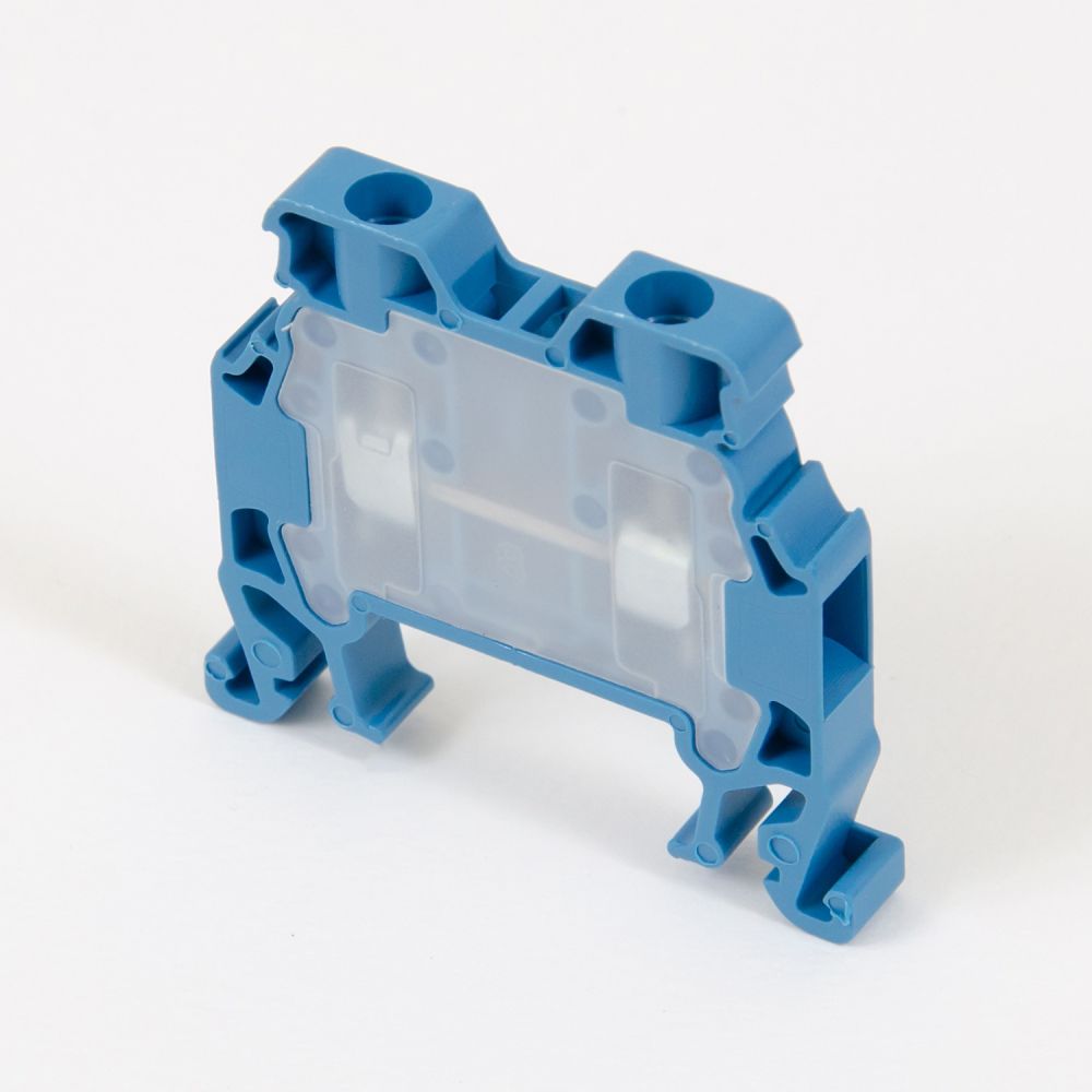 ONKA 2.5 mm2 screw terminal block DIN terminal connections 2-wire blue, 1010015