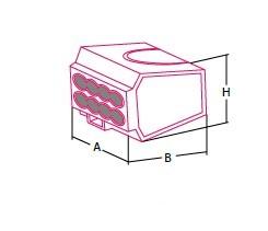 TRANSPARENT 4-pole plug 2.5 mm²