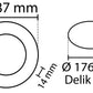 2 tk SLIM LED paneel külmvalge /6500K 15W / 1350Lm ümmargune süvistatav ümmargune (toiteallikas kaasas) 6500K YL10-1500