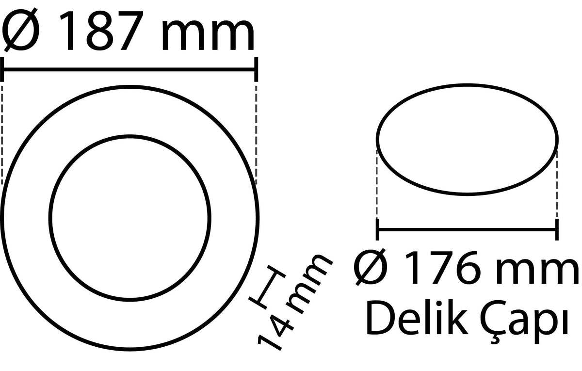 2 tk SLIM LED paneel külmvalge /6500K 15W / 1350Lm ümmargune süvistatav ümmargune (toiteallikas kaasas) 6500K YL10-1500