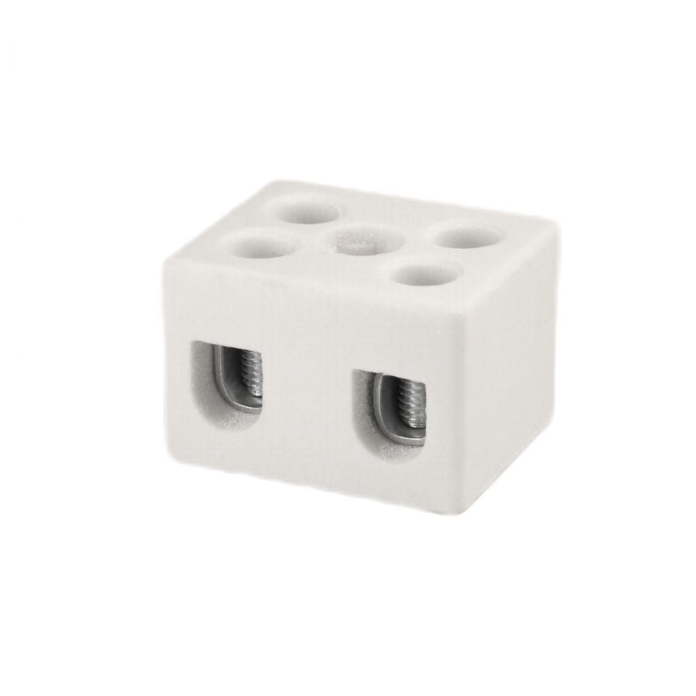 ONKA 4-6mm2 / 2-rööpmeline Steatit / keraamiline / portselanist liitmik - PORCELAIN TERMINAL BLOCK, 1070004