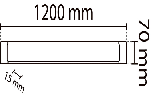 2tk - 120 cm LED paneel 40W IP20 Cold White / 6500K valgusti 3600Lm YL98-1200