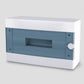 ARS modulaarne lülituskapp 16 MOD (16 kaitsmeid), pinnapealne lülituskapp, plastist, läbipaistev uks IP40, 346124