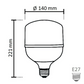 NOAS 60W (450W) LED-lambi TORCH tüüpi, külmvalge / 6500K, 5400 Lm, YL95-6001