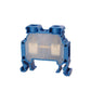 ONKA 10mm2 screw terminal block for DIN rail 2-wire blue, 1010045