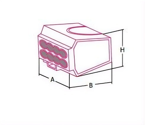 TRANSPARENT 2-pole 2.5 mm² socket