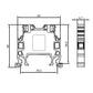 ONKA 4mm2 screw terminal block DIN rail terminal with 2 wires, gray, 1010022