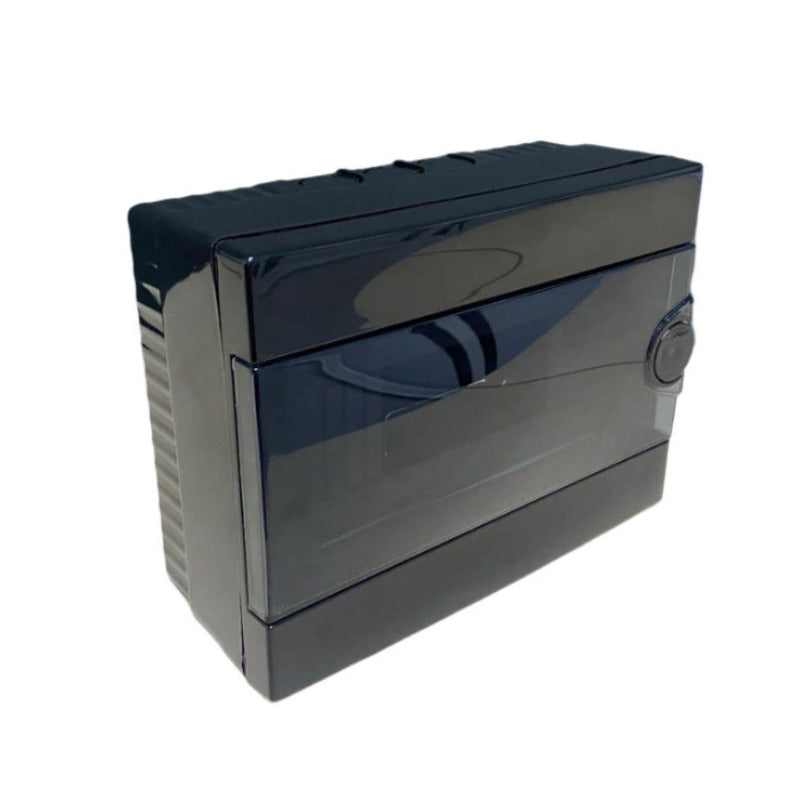 ARS Modulaarne lülituskapp 9 MOD (9 kaitsmeid), pinnapealne lülituskapp, plastist, läbipaistev uks IP40, 342593