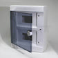 ARS Modulaarne jaotuskapp 16 MOD (16 kaitsmeid), pinnapealne jaotuskapp, plastist, läbipaistev uks IP40, 341205