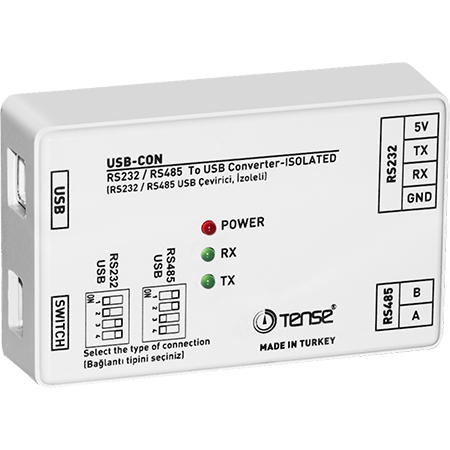 Modbus interface converter RS485 to RS232 computer via USB