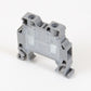 ONKA 4mm2 screw terminal block DIN rail terminal with 2 wires, gray, 1010022