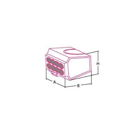 Transparent wire connection Push-in 6x2.5 mm²