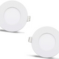 2 pcs - round LED panel 3W / 270Lm white round recessed (power supply included) 4000K YL10-0307
