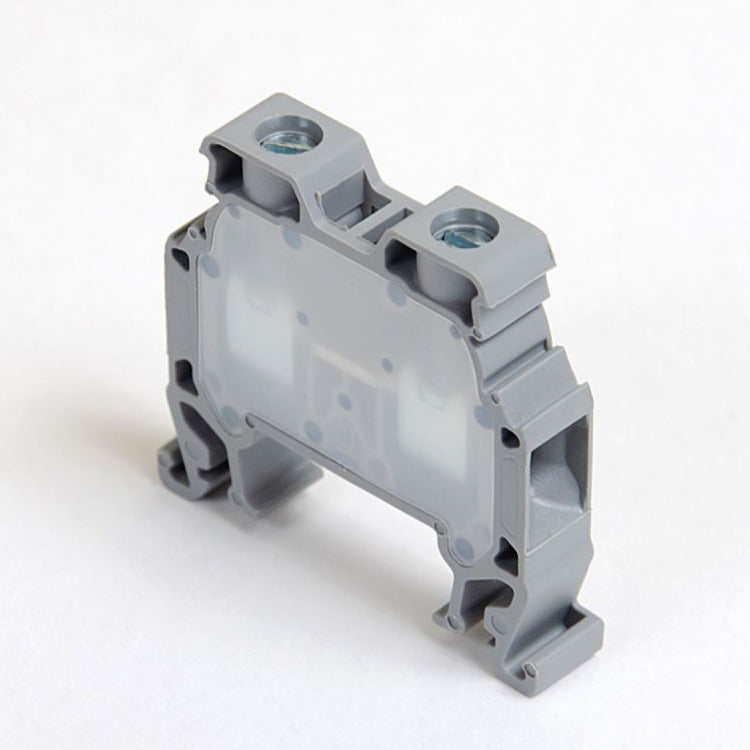 ONKA 6mm2 screw terminal block DIN rail terminal with 2 wires, gray, 1010032