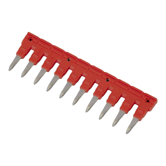 ONKA 6/10 10-gauge brush bridge with socket, insulated, for spring terminal 6mm2, 1060129
