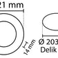 2 tk - SLIM LED paneel must raam külmvalge /6500K 18W / 1620Lm ümmargune süvistatav ümmargune (toiteallikas kaasas) 6500K YL10-1800-S
