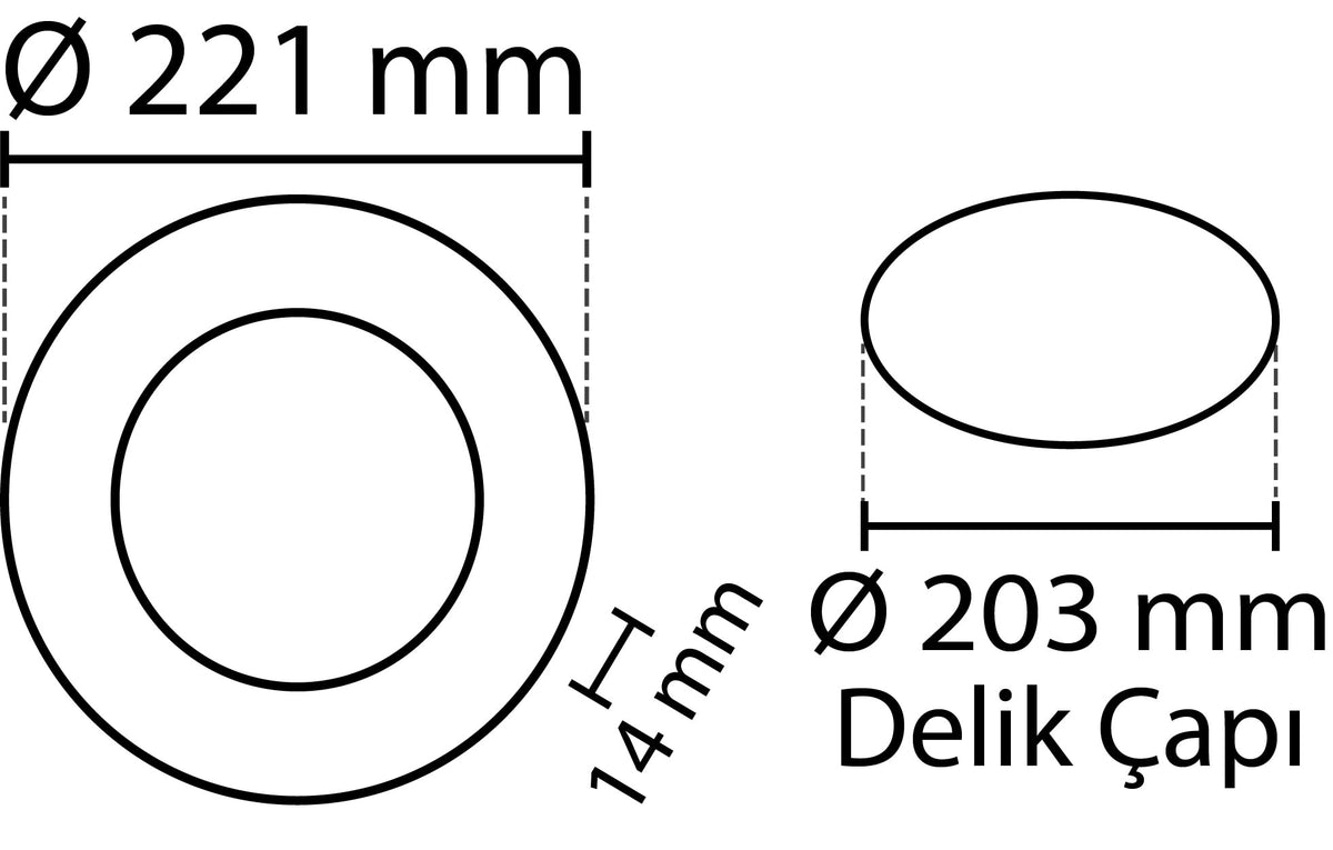 2 tk - SLIM LED paneel külmvalge /6500K 18W / 1620Lm ümmargune süvistatav ümmargune (toiteallikas kaasas) 6500K YL10-1800