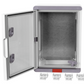 Plastic distribution cabinet with gray door, Design Pro series, PD253515, IP67