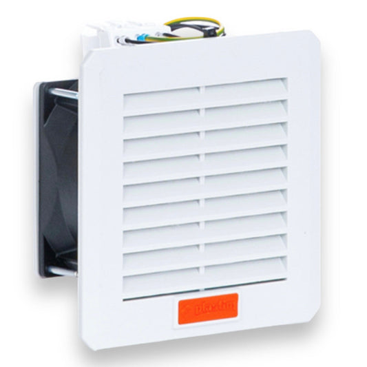Fan with filter + washer clip, 30 (41) m3/h, 120x120, 230V 50/60Hz IP54 PTF1000T Plastim